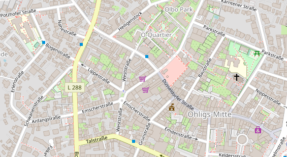 Friseur auf Satellitenbild