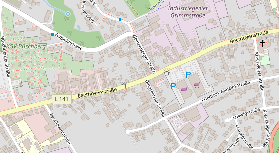 Friseur auf Satellitenbild