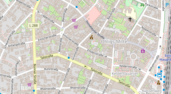 Friseur auf Satellitenbild