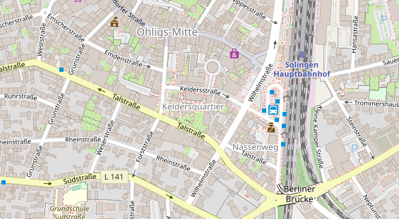 Friseur auf Satellitenbild