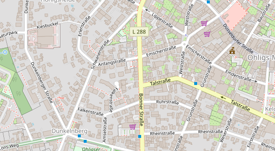 Friseur auf Satellitenbild