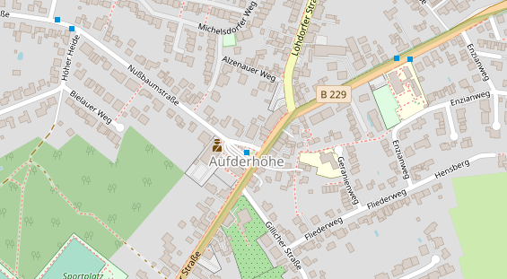 Friseur auf Satellitenbild