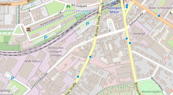 Friseur auf Satellitenbild