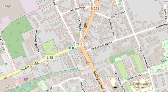 Friseur auf Satellitenbild