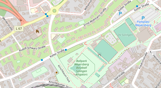 Friseur auf Satellitenbild