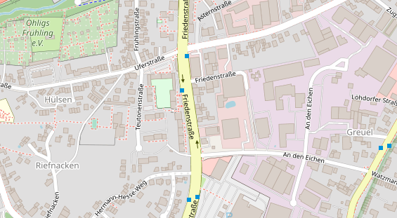 Friseur auf Satellitenbild