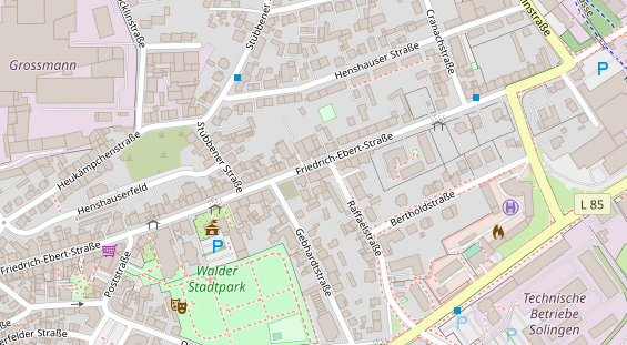 Friseur auf Satellitenbild