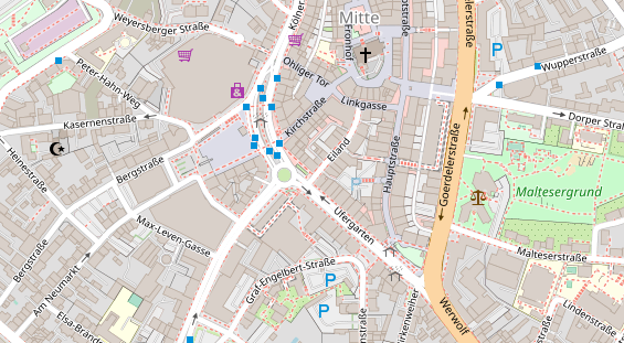 Friseur auf Satellitenbild