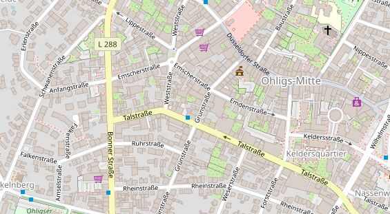 Friseur auf Satellitenbild