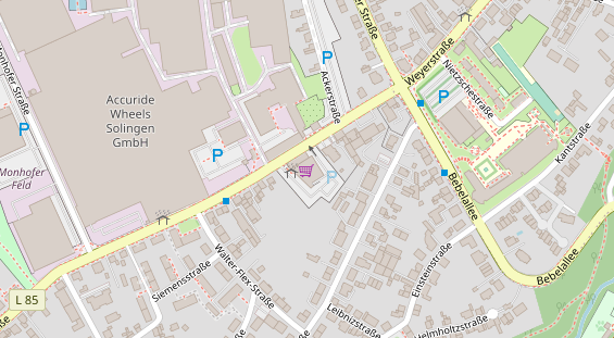 Friseur auf Satellitenbild