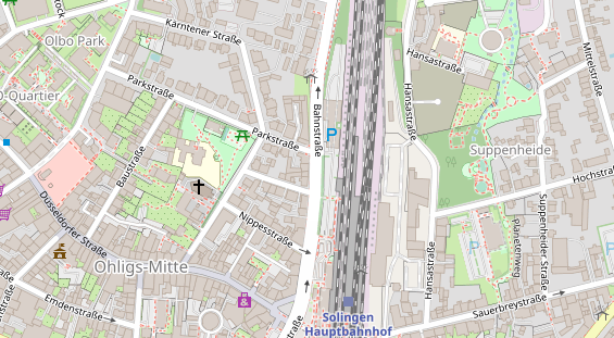 Friseur auf Satellitenbild