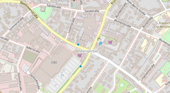 Friseur auf Satellitenbild