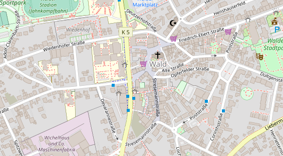 Friseur auf Satellitenbild