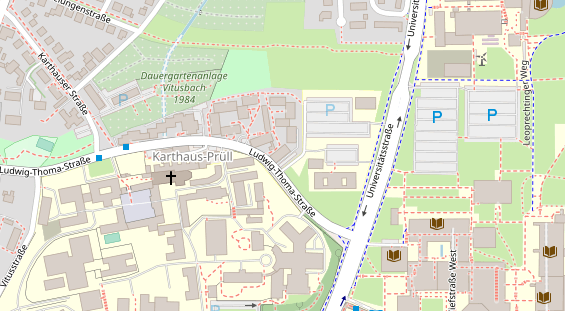 Friseur auf Satellitenbild