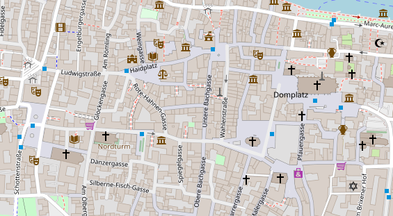 Friseur auf Satellitenbild