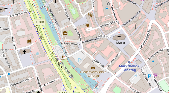 Friseur auf Satellitenbild