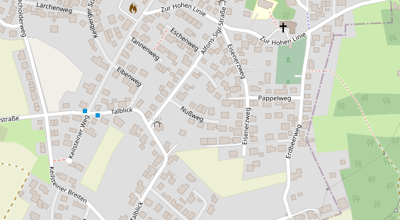 Friseur auf Satellitenbild