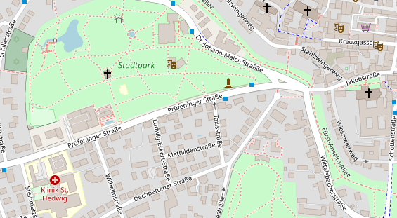 Friseur auf Satellitenbild