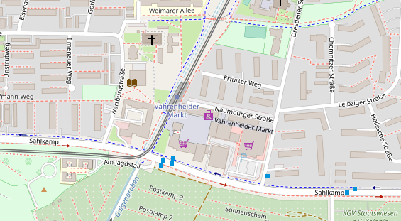 Friseur auf Satellitenbild