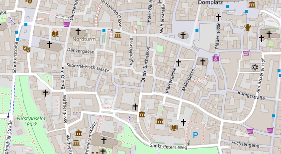 Friseur auf Satellitenbild