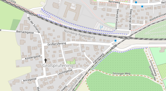 Friseur auf Satellitenbild