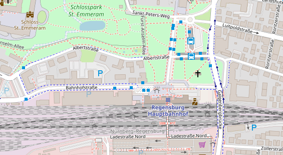 Friseur auf Satellitenbild