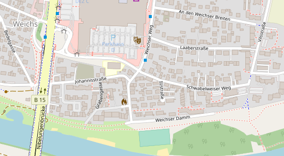 Friseur auf Satellitenbild