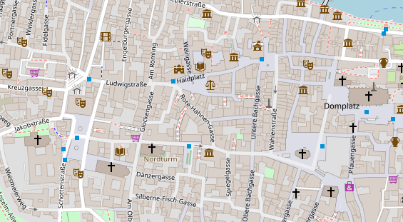 Friseur auf Satellitenbild