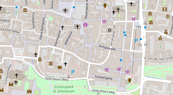 Friseur auf Satellitenbild