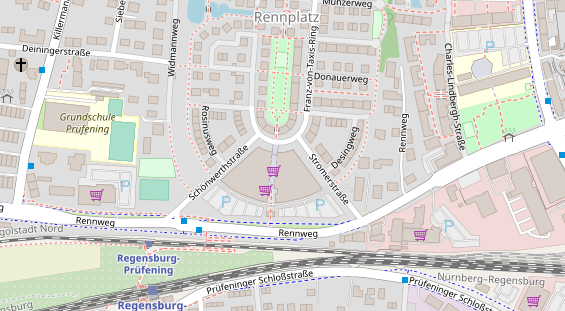 Friseur auf Satellitenbild