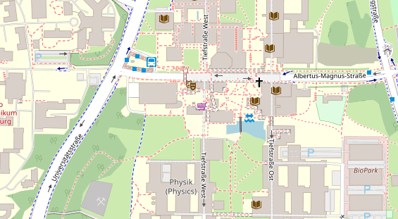 Friseur auf Satellitenbild