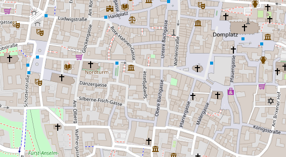 Friseur auf Satellitenbild