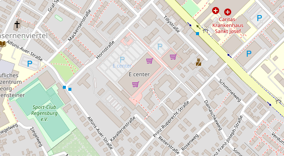 Friseur auf Satellitenbild