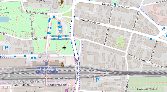 Friseur auf Satellitenbild