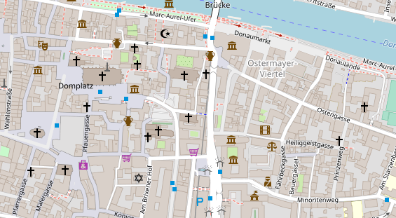 Friseur auf Satellitenbild