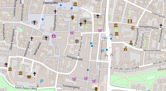 Friseur auf Satellitenbild