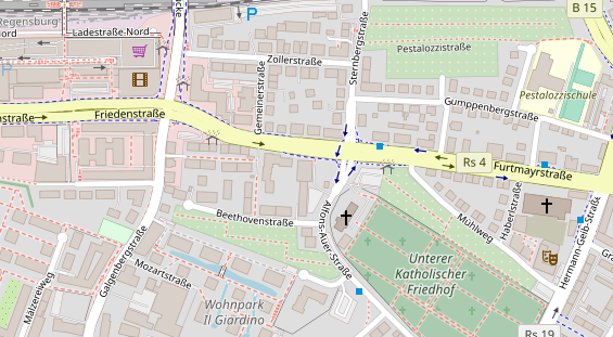 Friseur auf Satellitenbild