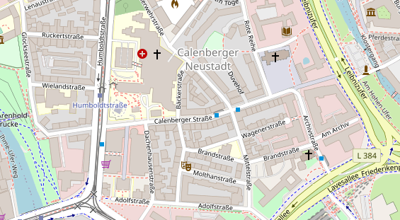 Friseur auf Satellitenbild