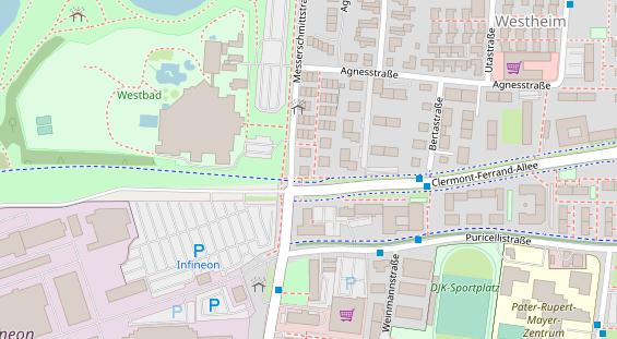 Friseur auf Satellitenbild