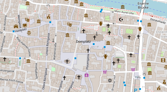 Friseur auf Satellitenbild