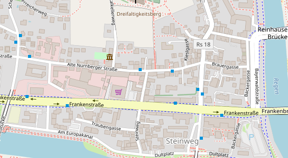 Friseur auf Satellitenbild