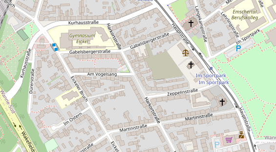 Friseur auf Satellitenbild