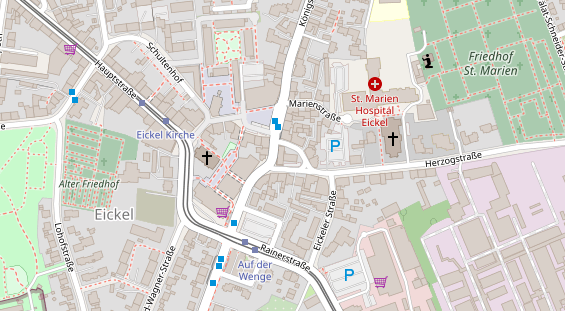 Friseur auf Satellitenbild