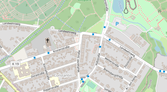 Friseur auf Satellitenbild