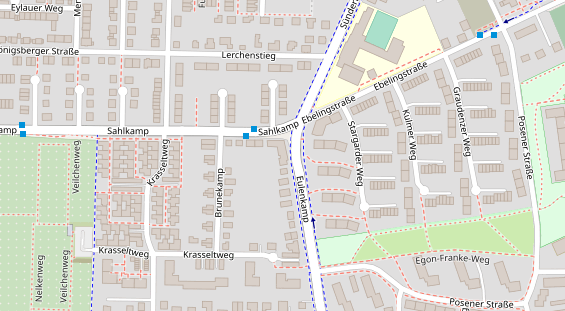 Friseur auf Satellitenbild