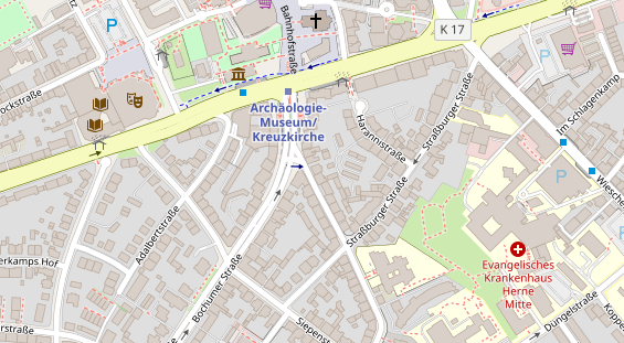 Friseur auf Satellitenbild