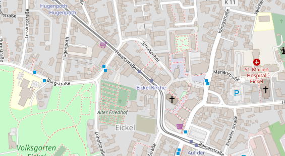 Friseur auf Satellitenbild