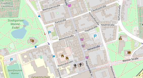 Friseur auf Satellitenbild