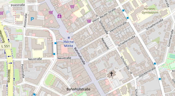 Friseur auf Satellitenbild