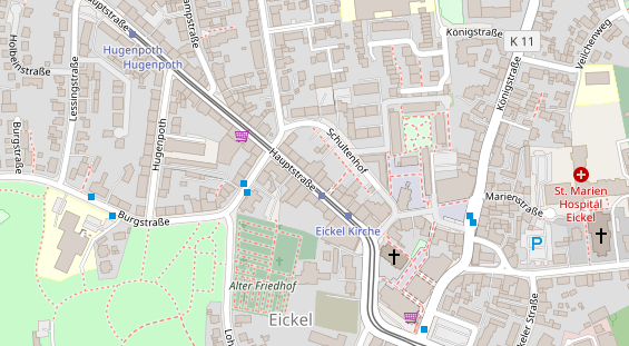 Friseur auf Satellitenbild